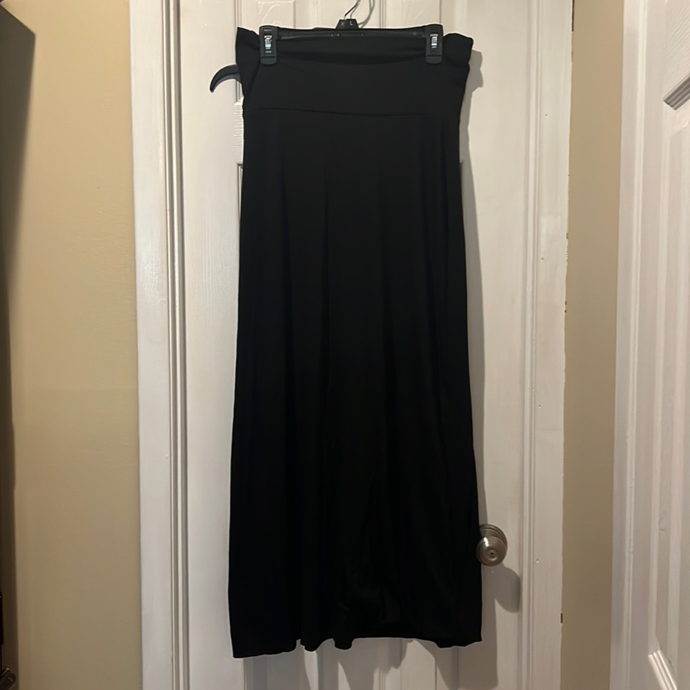 Black maxi skirt